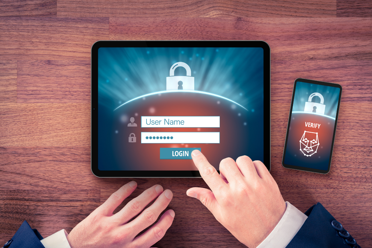 Two-factor authentication (2FA) and face identification.