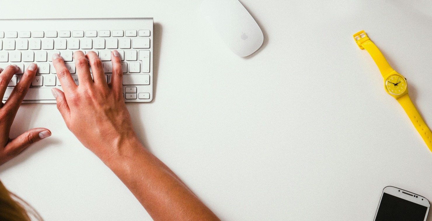 Typing product descriptions.