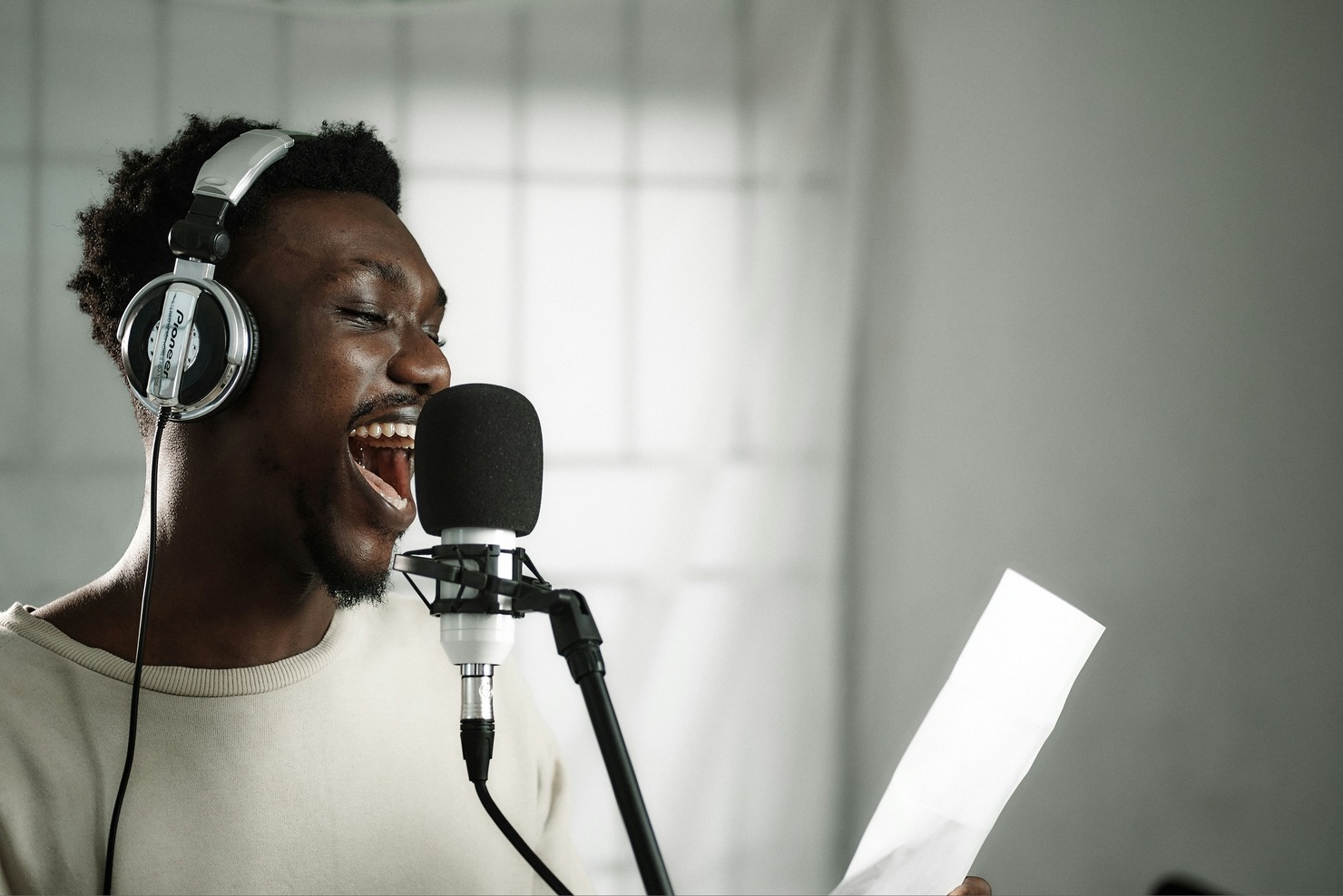 Voice over actor.