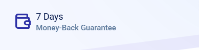 screenshot of Money-back information
