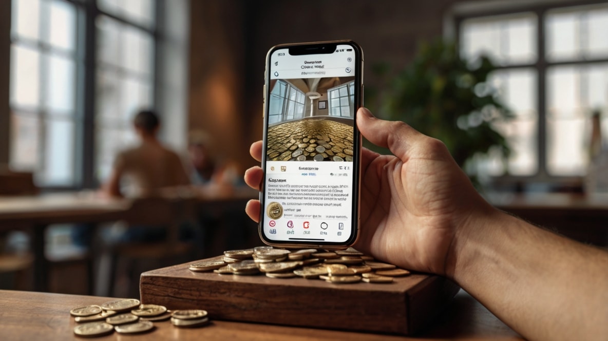 A mobile app for coins.
