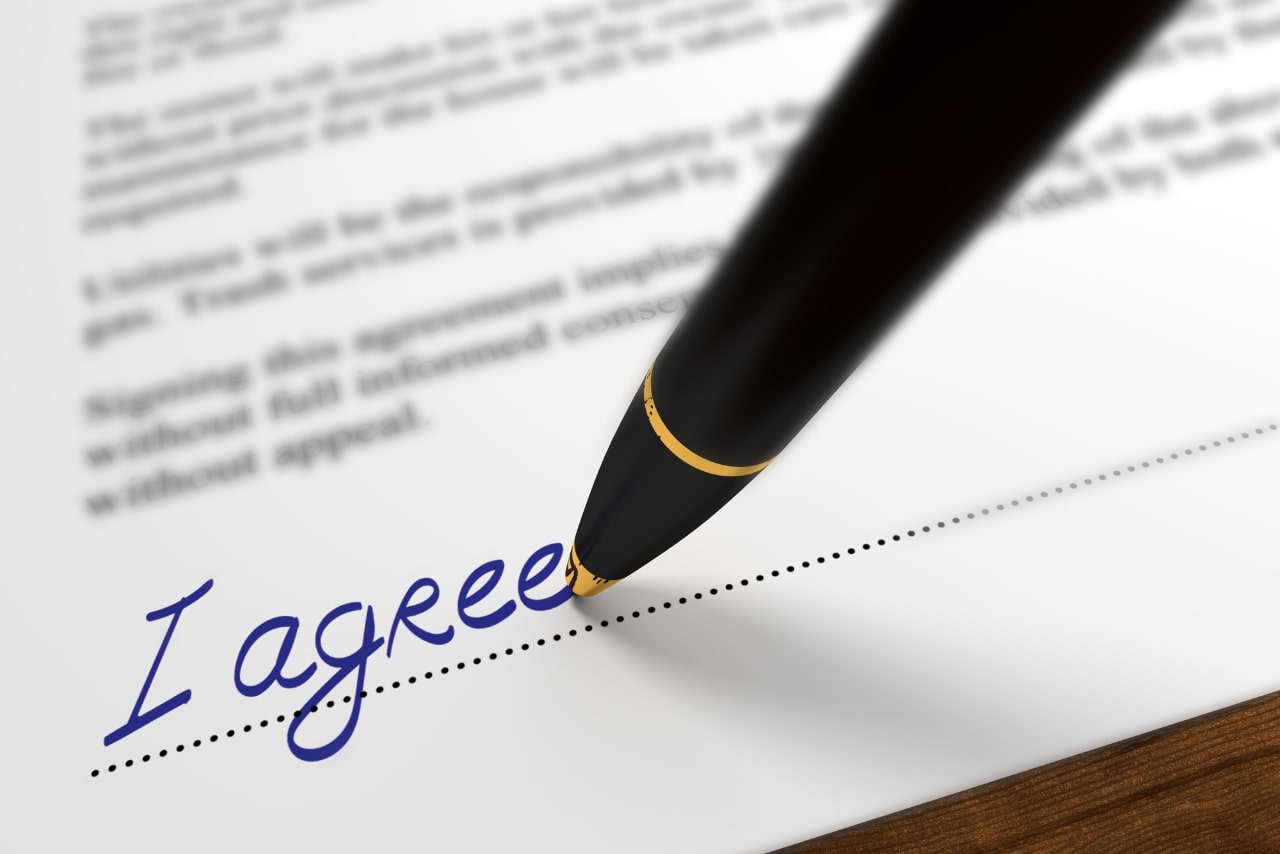 A pen writes 