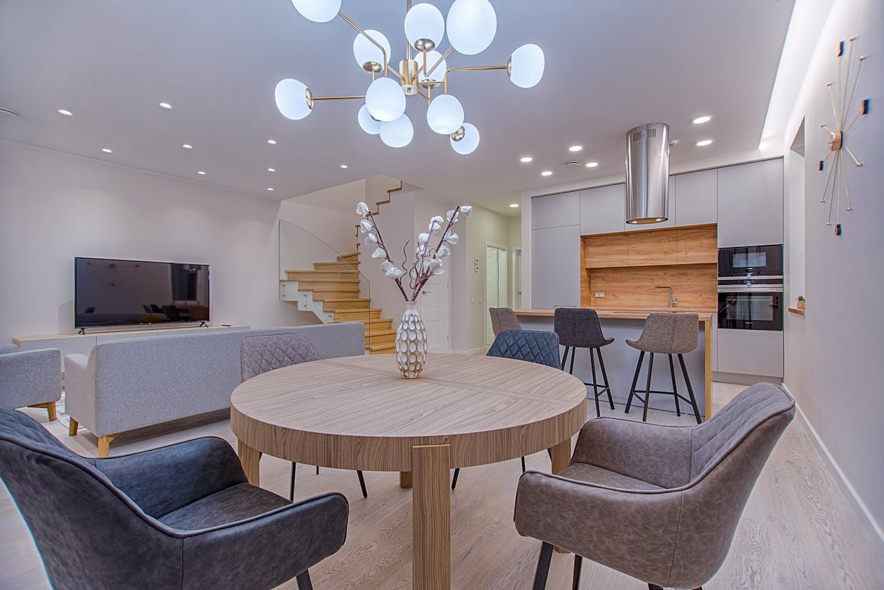 A photo of a furniture showroom