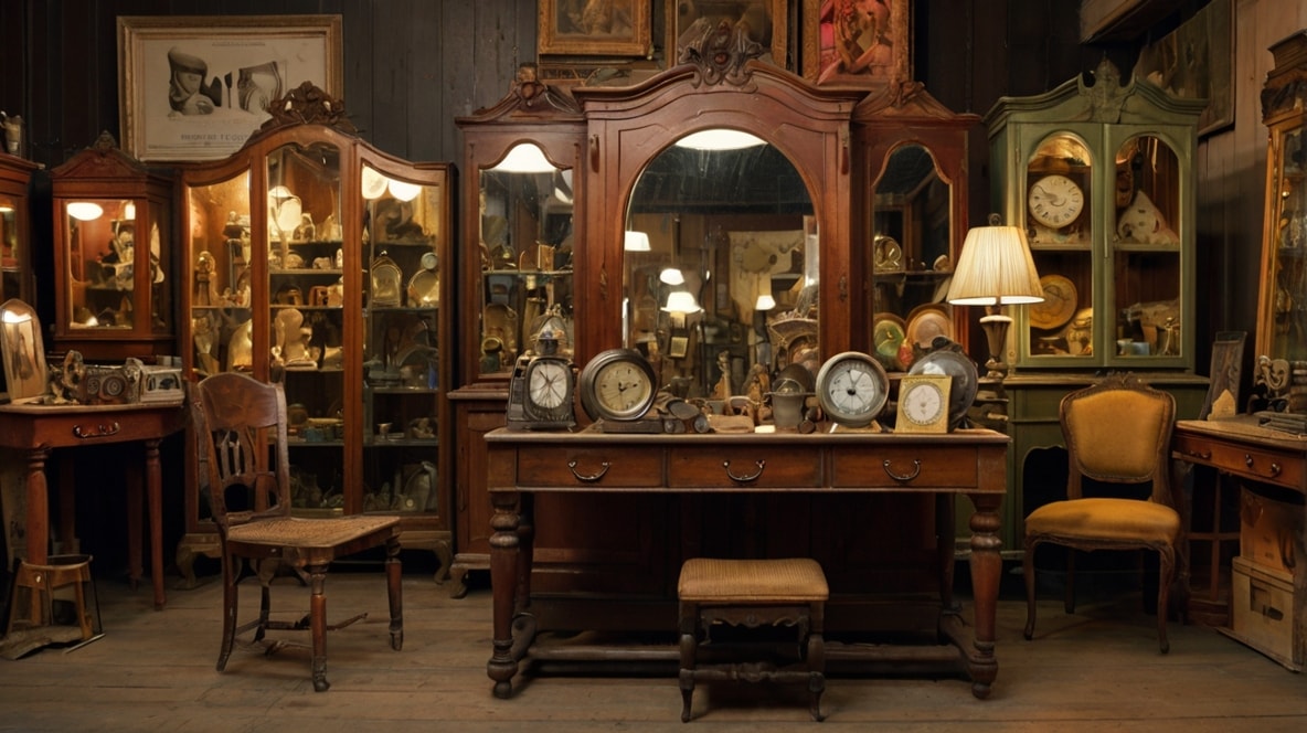 A vintage shop.