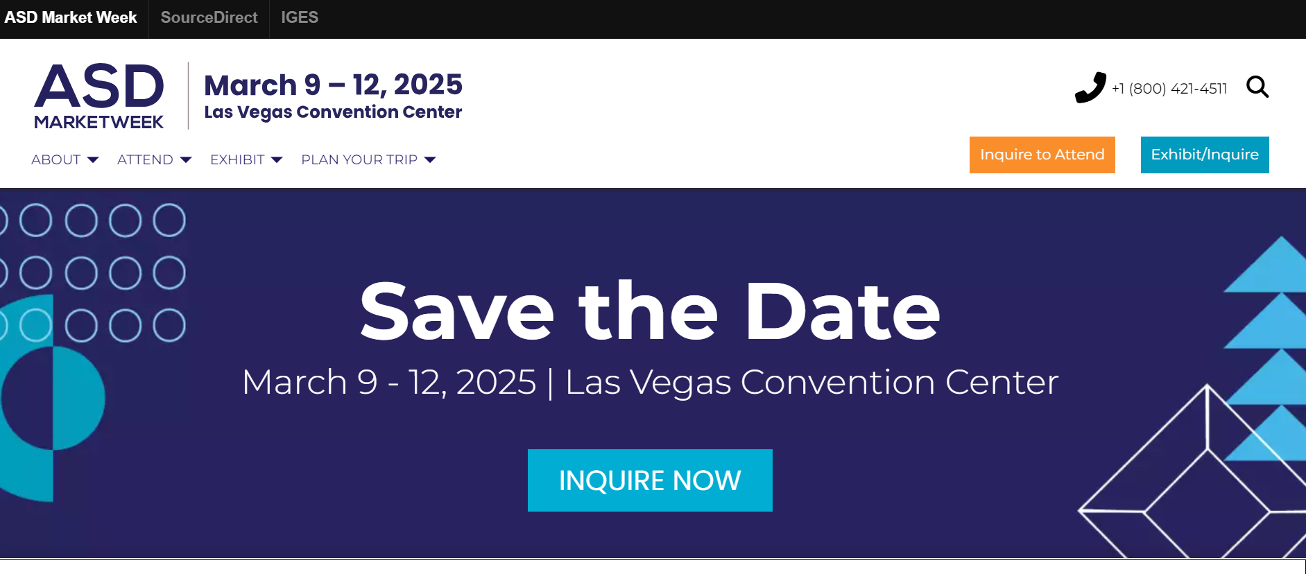ASD Market Week (Las Vegas) General Merchandise website homepage.