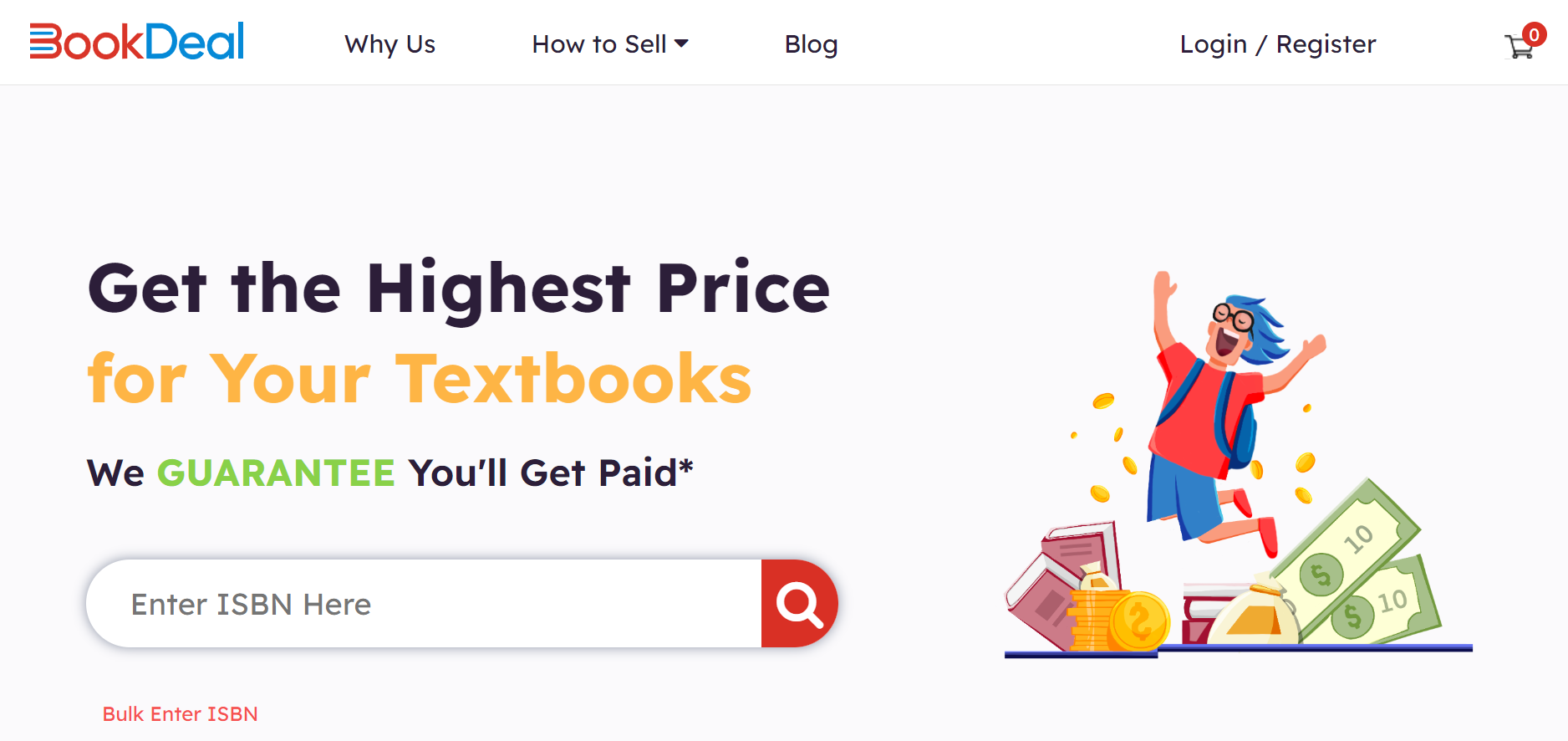 Book Deal homepage.