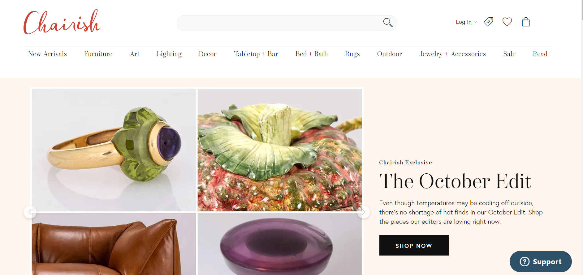 Chairish homepage.