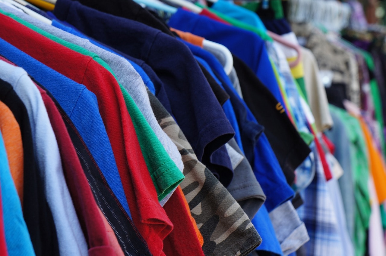 Hanged clothes