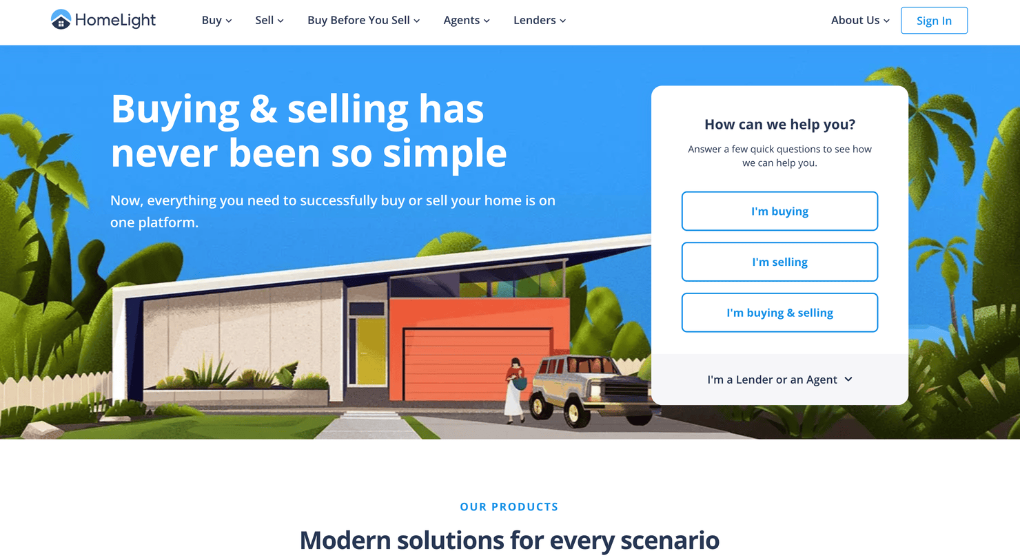 HomeLight's website