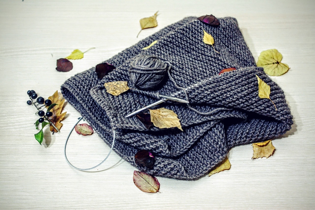 Homemade cardigan.