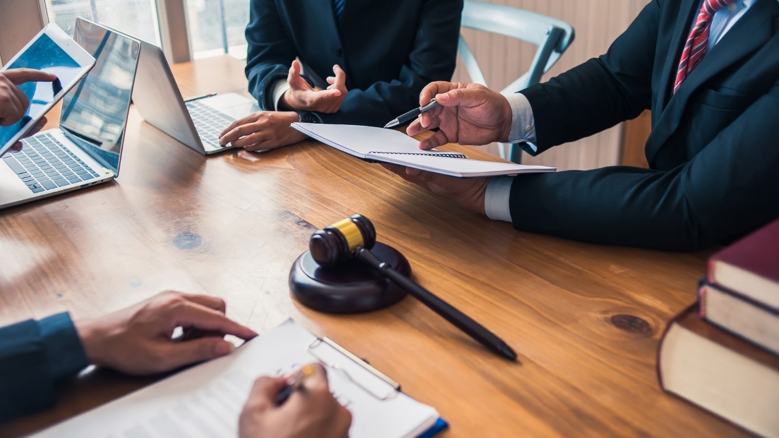 Lawyers are currently providing legal advice to clients.