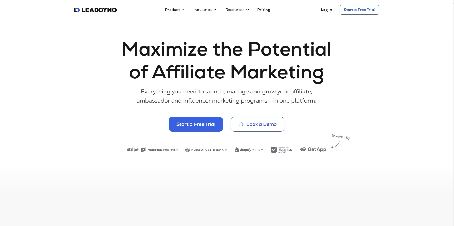 LeadDyno webpage.