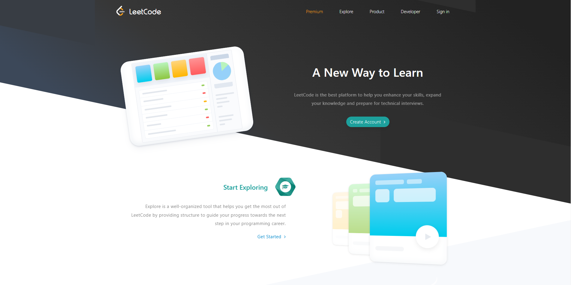 LeetCode's website.