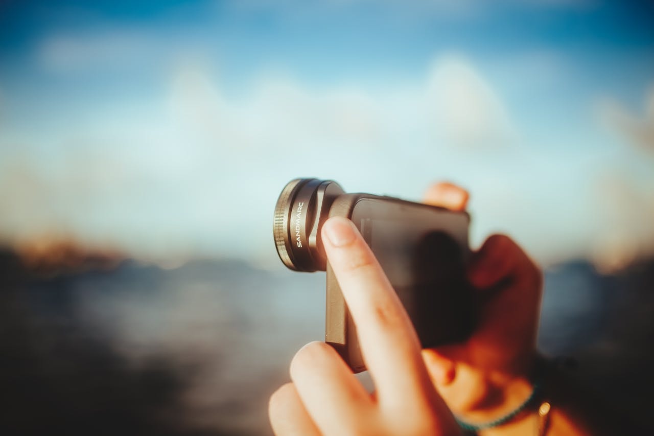 Lens attached to a phone