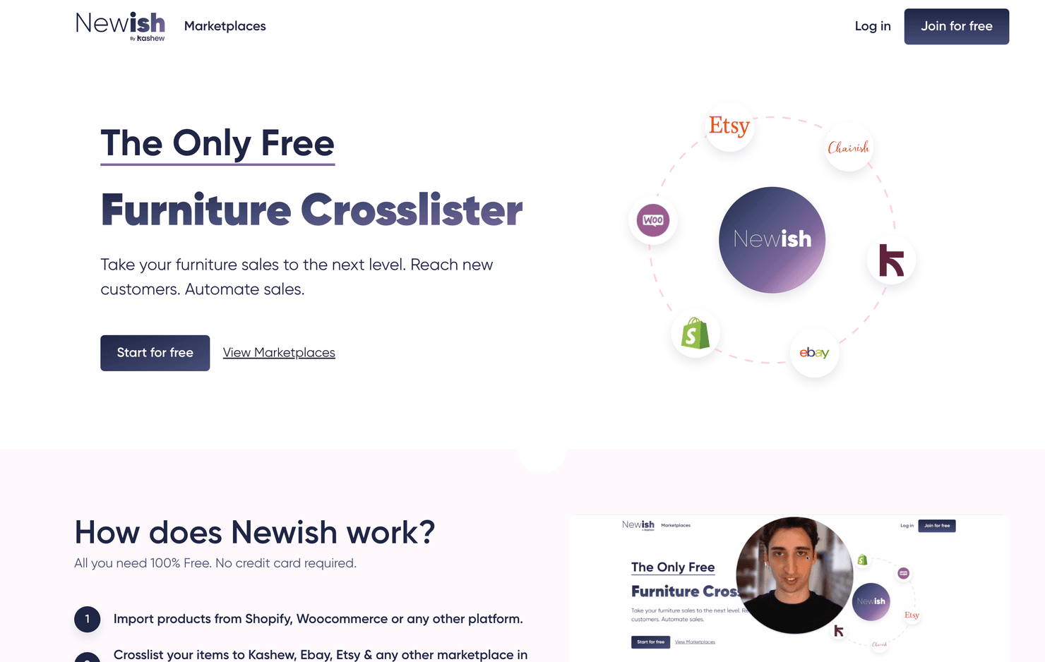 Newish.ai website