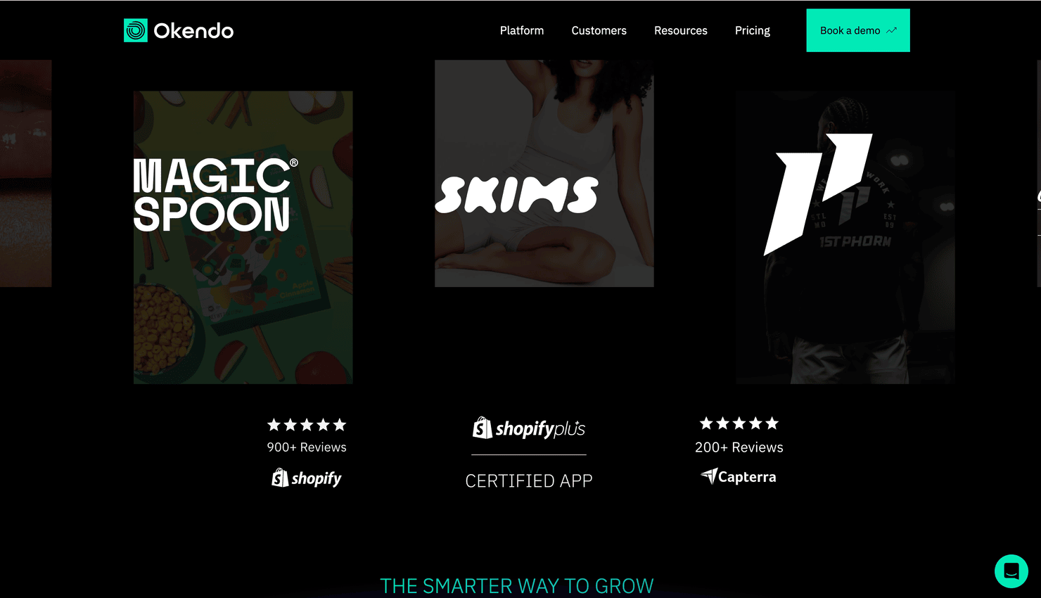 Okendo website showing its 5-star reviews