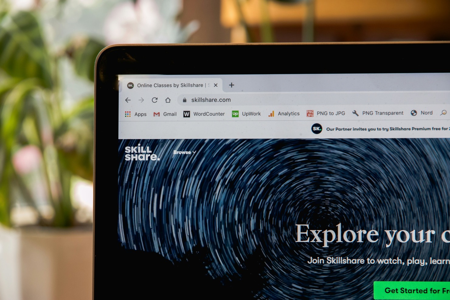 Online courses site.
