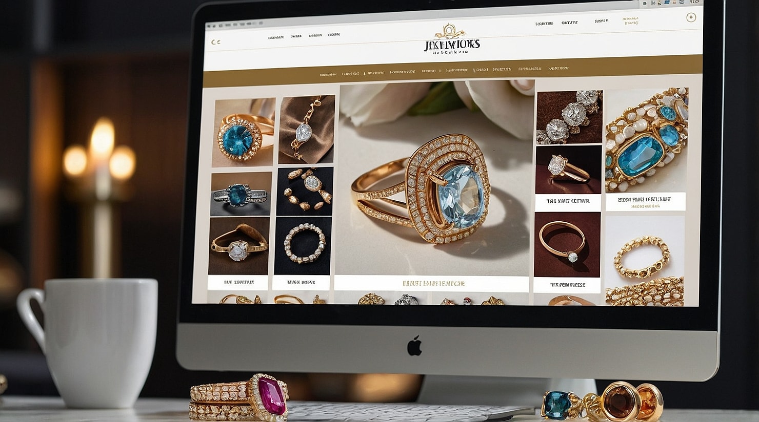 Online jewelry marketplace.