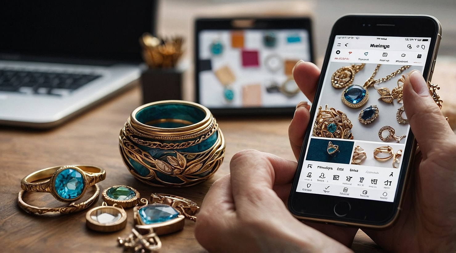 Online jewelry store.