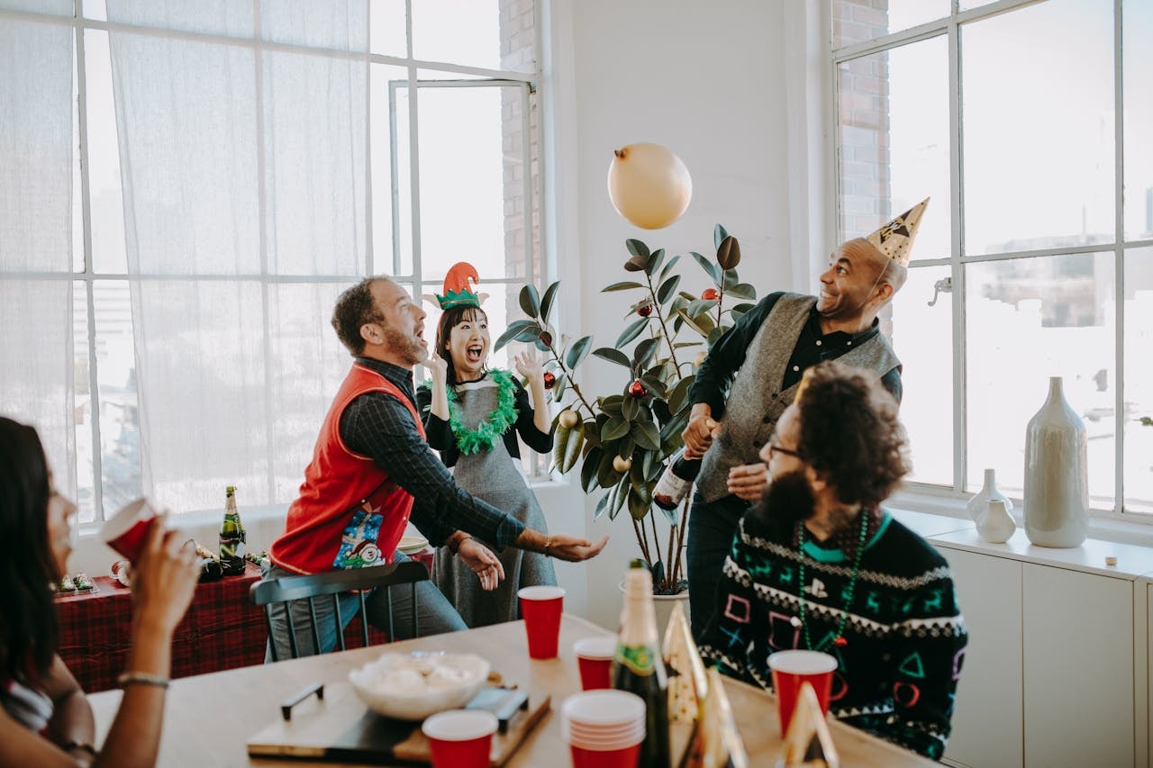 People having fun at a party