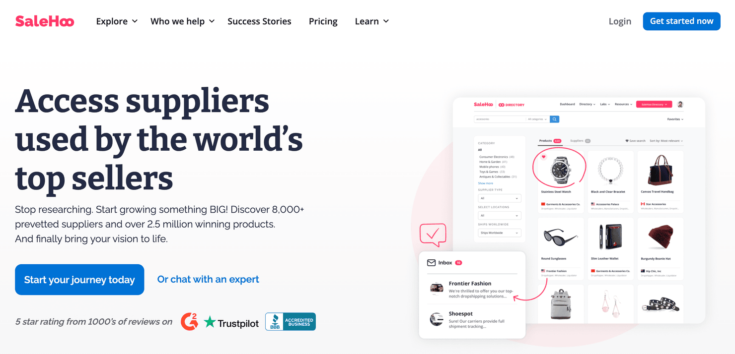 SaleHoo website