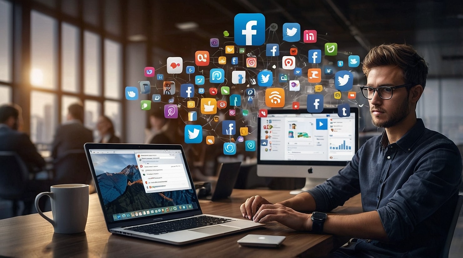 Social media apps for marketing.