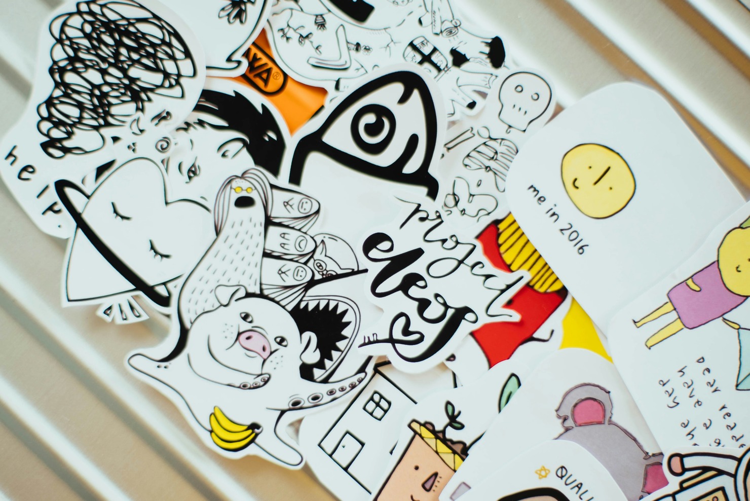 Sticker cutouts.