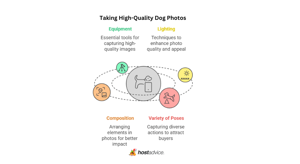 Taking High-Quality Dog Photos: an infographic