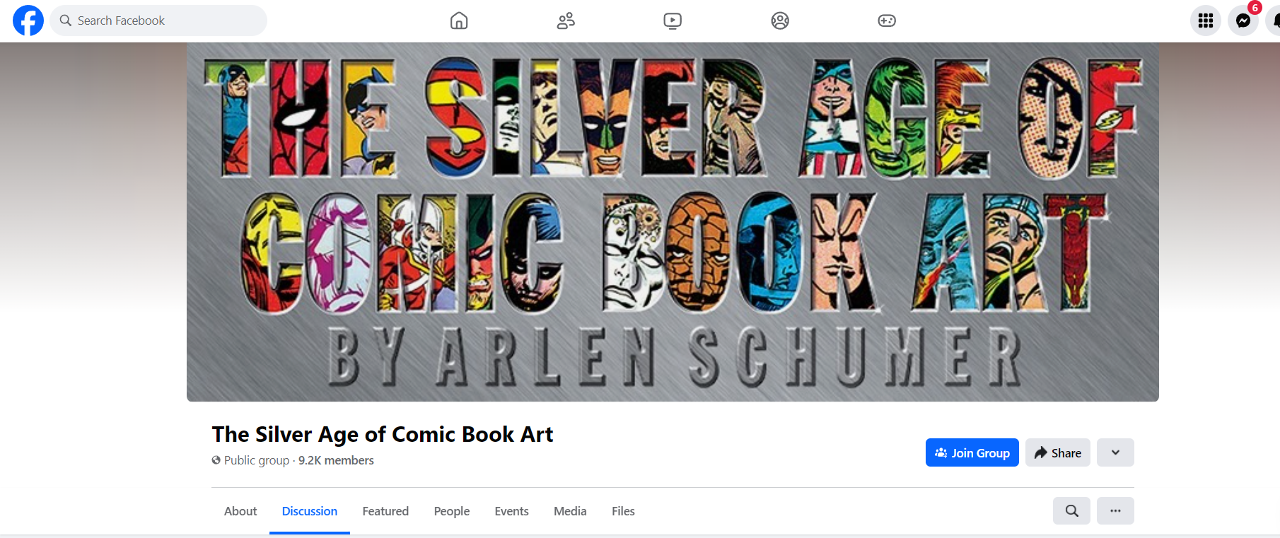 The Silver Age of Comic Book Art facebook page.