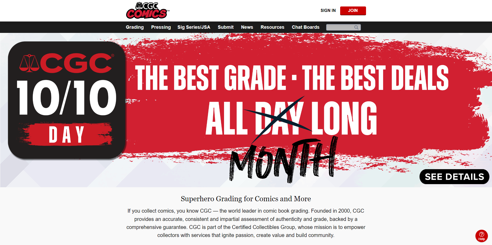 The picture of Certified Guaranty Company (CGC)'s home page.