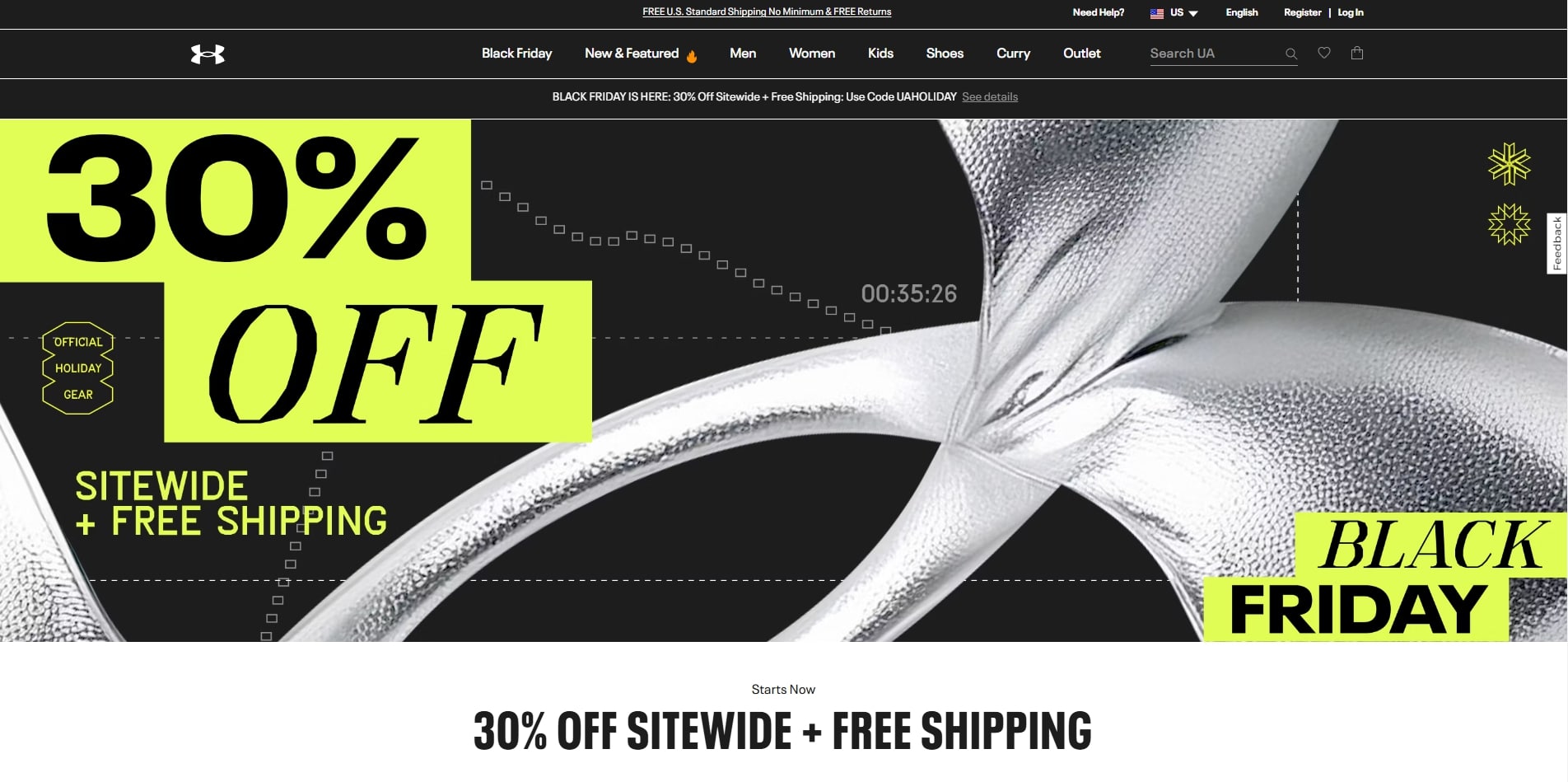 Under Armour website.