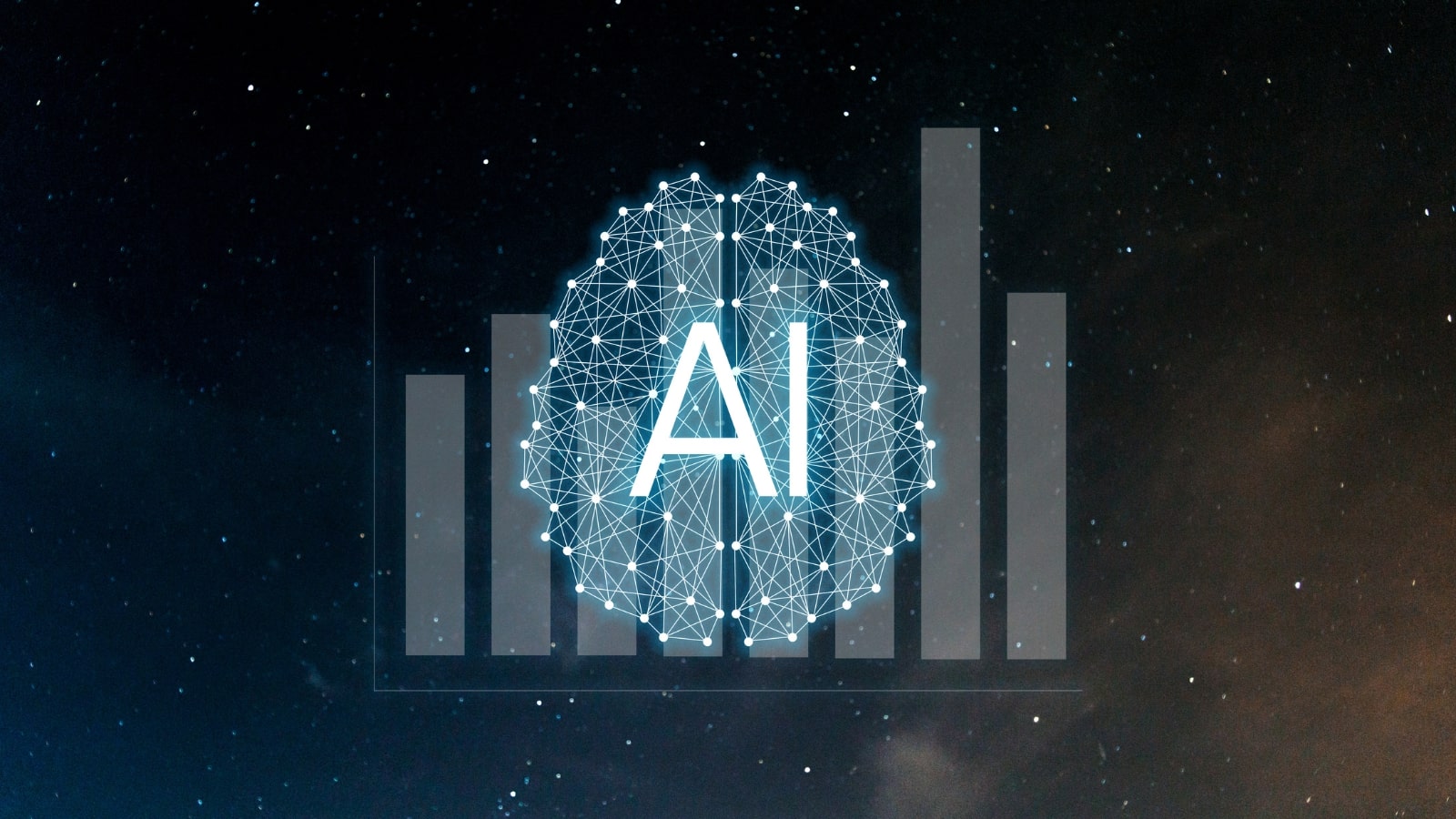 Using AI for analyzing data concept.
