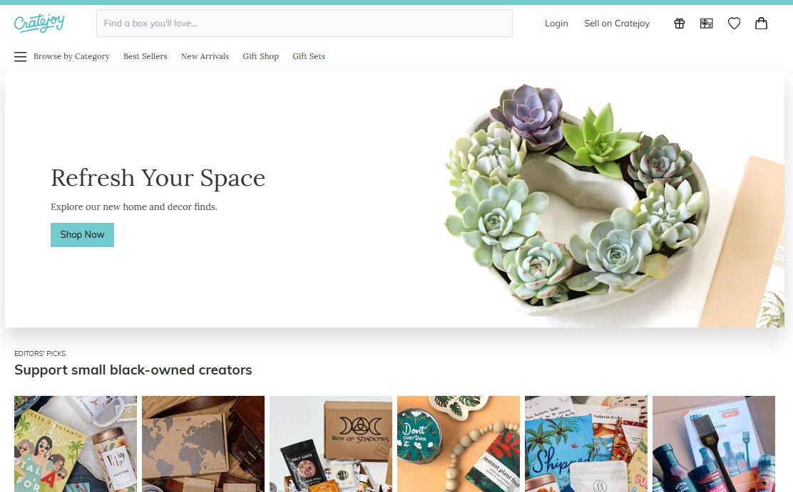 Createjoy.com website screenshot