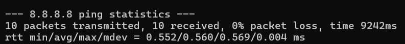 Network Speed & Latency Test result