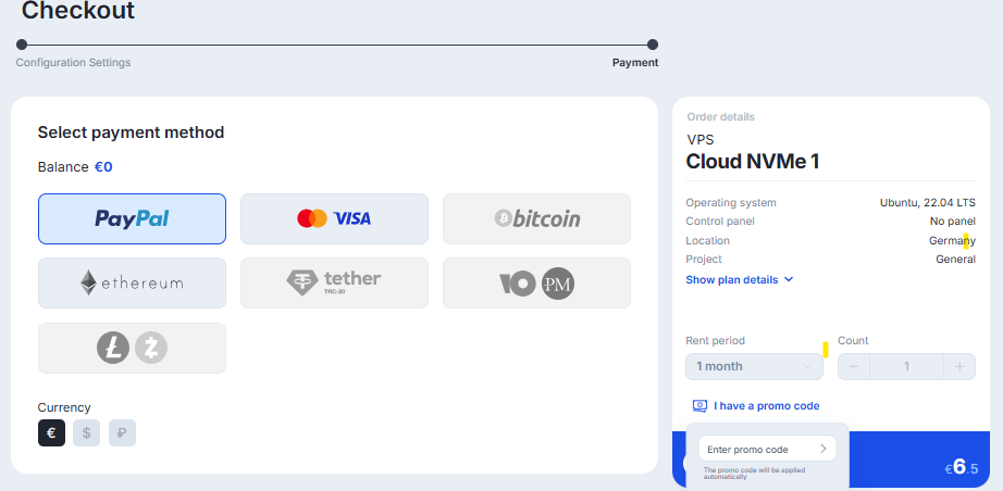 Payment methods
