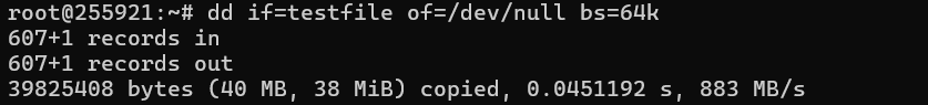 Disk Throughput Test
