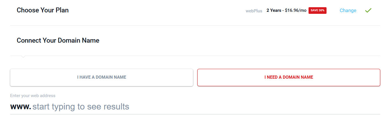 screenshot of domains configuration
