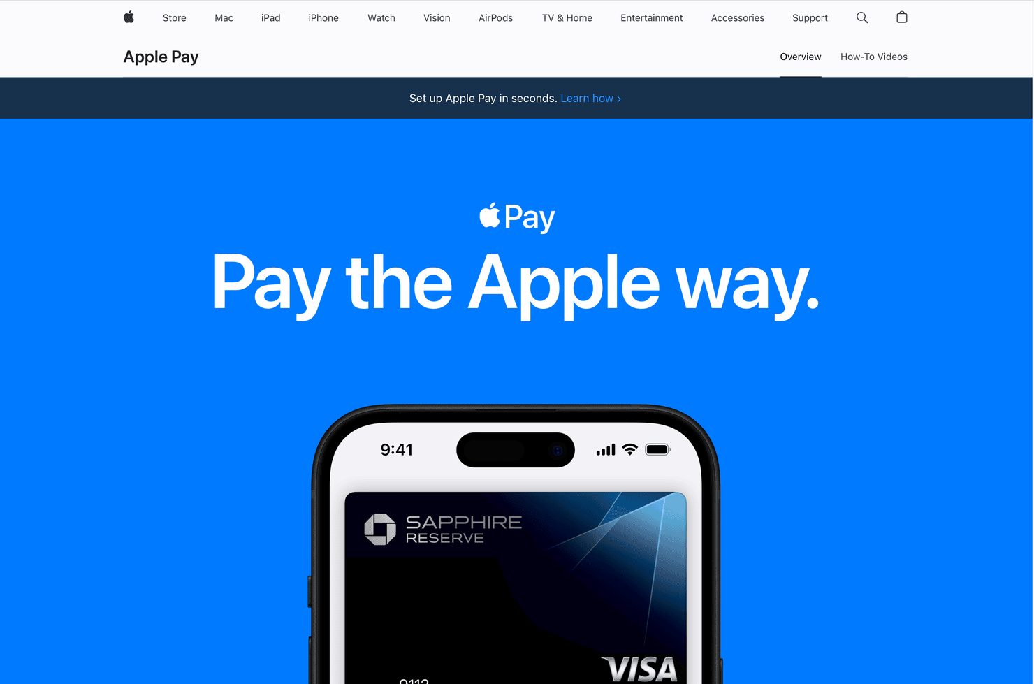 Apple Pay website