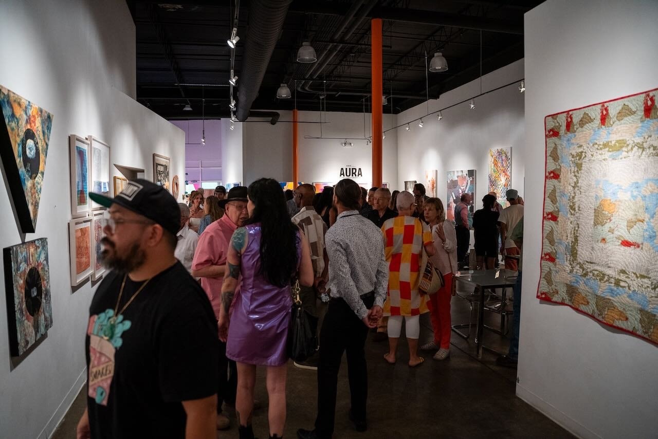 Art gallery with guests
