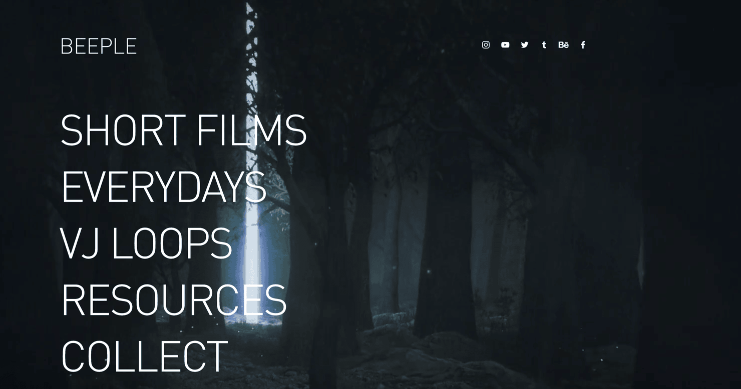 Beeple's website