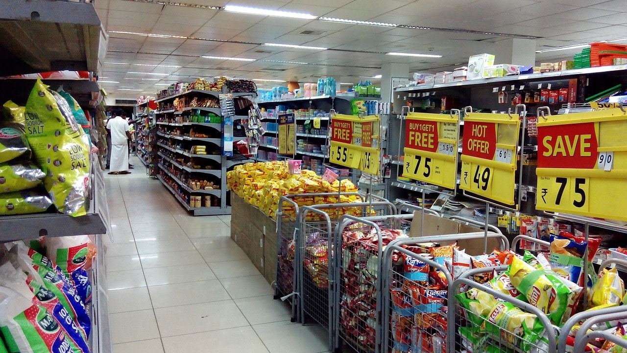 Bundled offers in a supermarket.