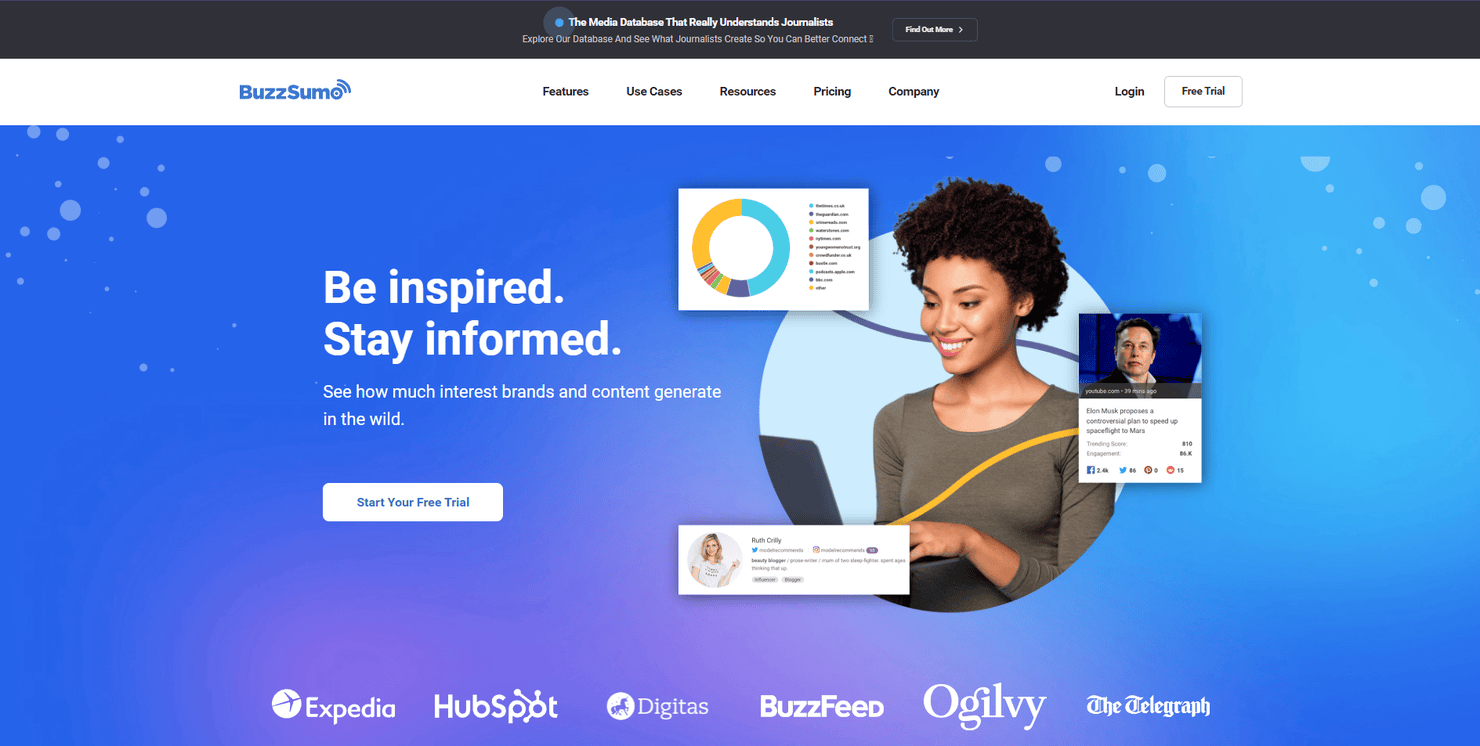 BuzzSumo's website.
