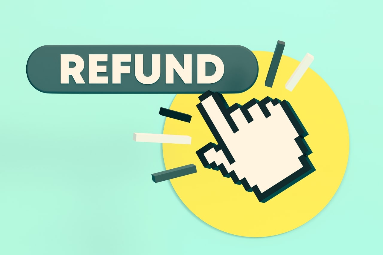 Clicking on Refund button.