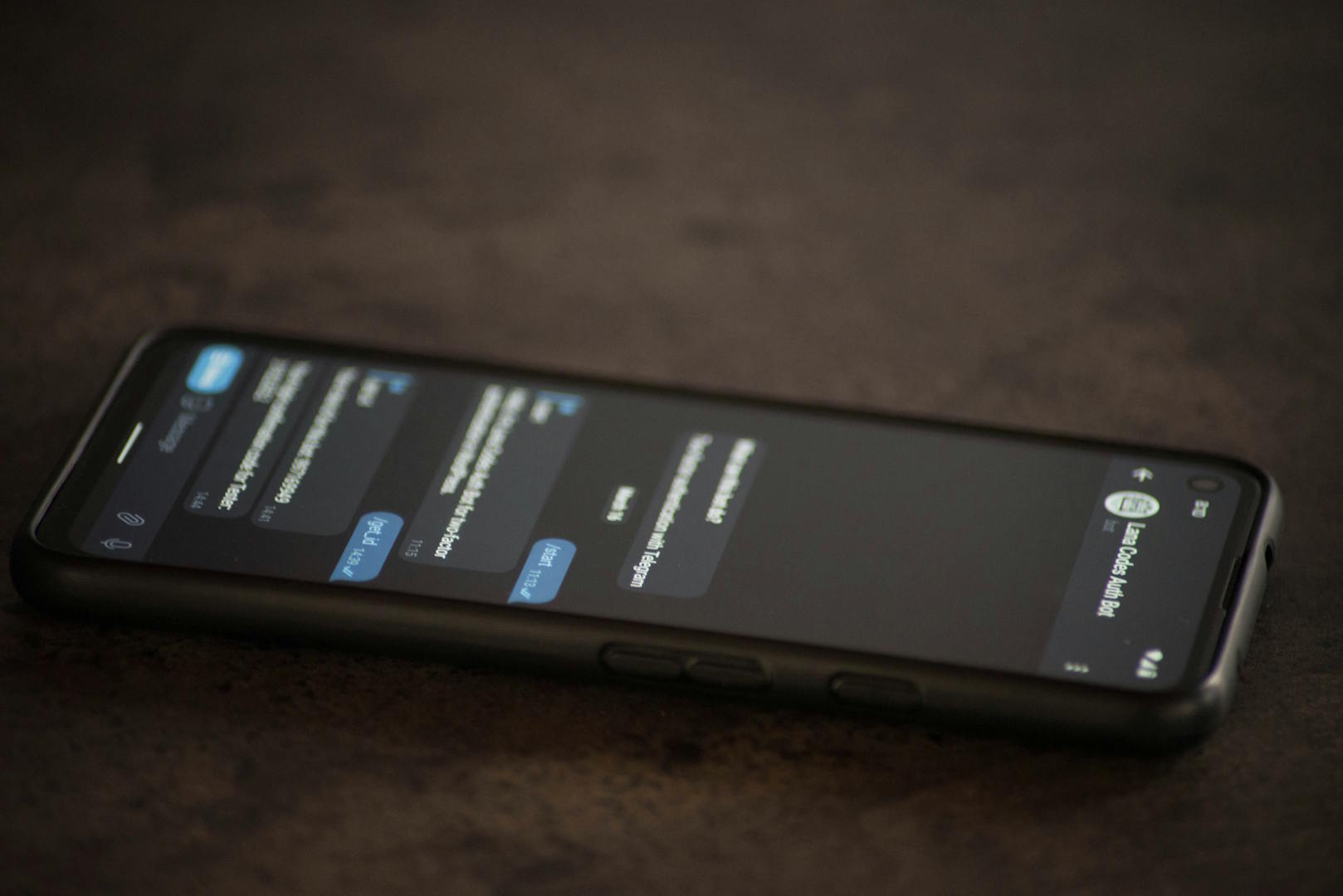 Telegram messages on a channel.