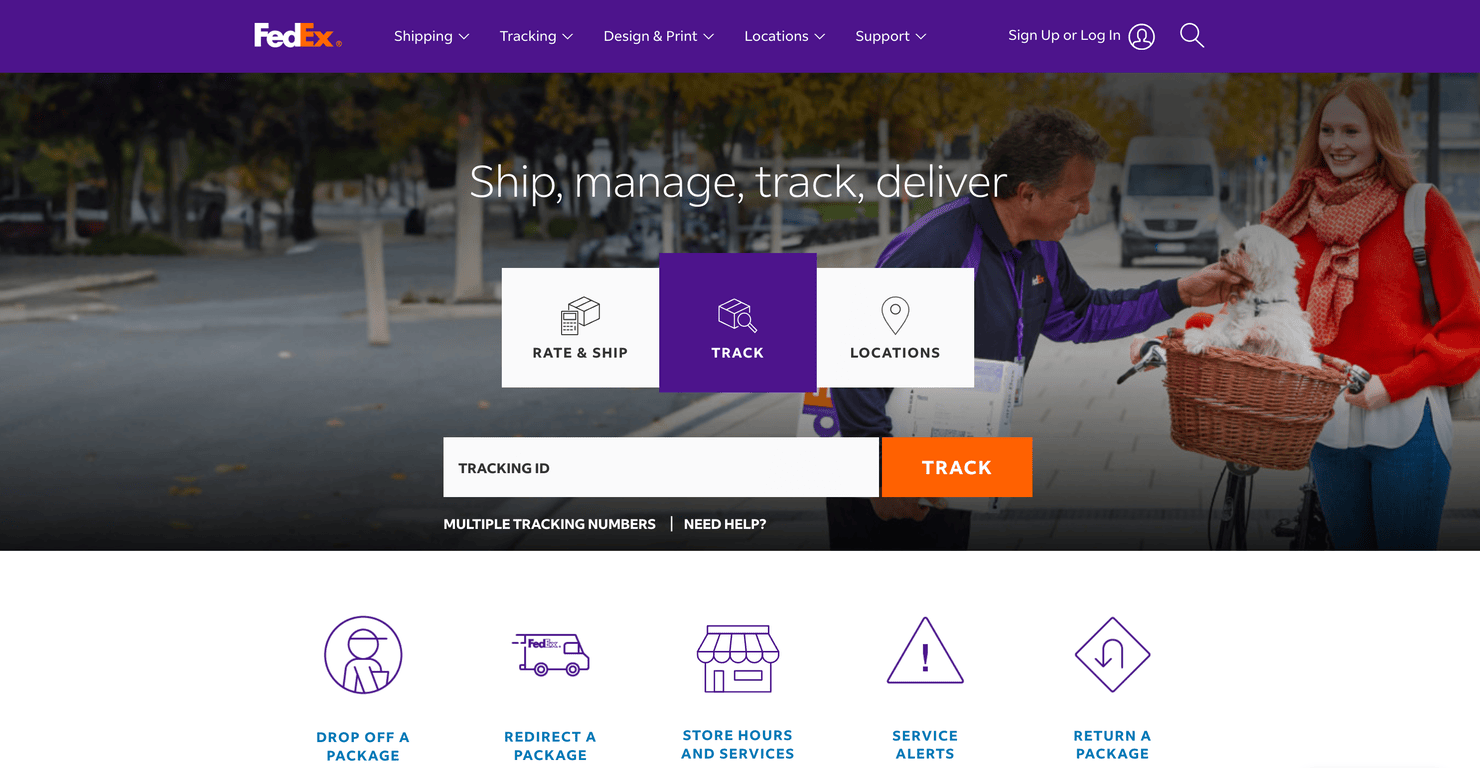 FedEx website