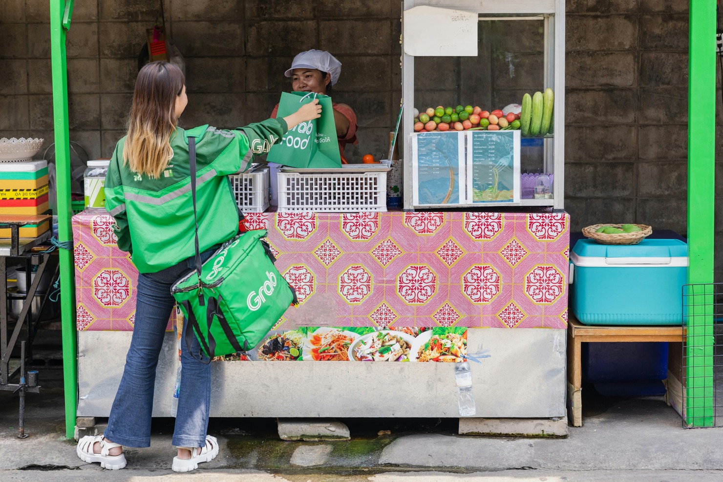 Food delivery.
