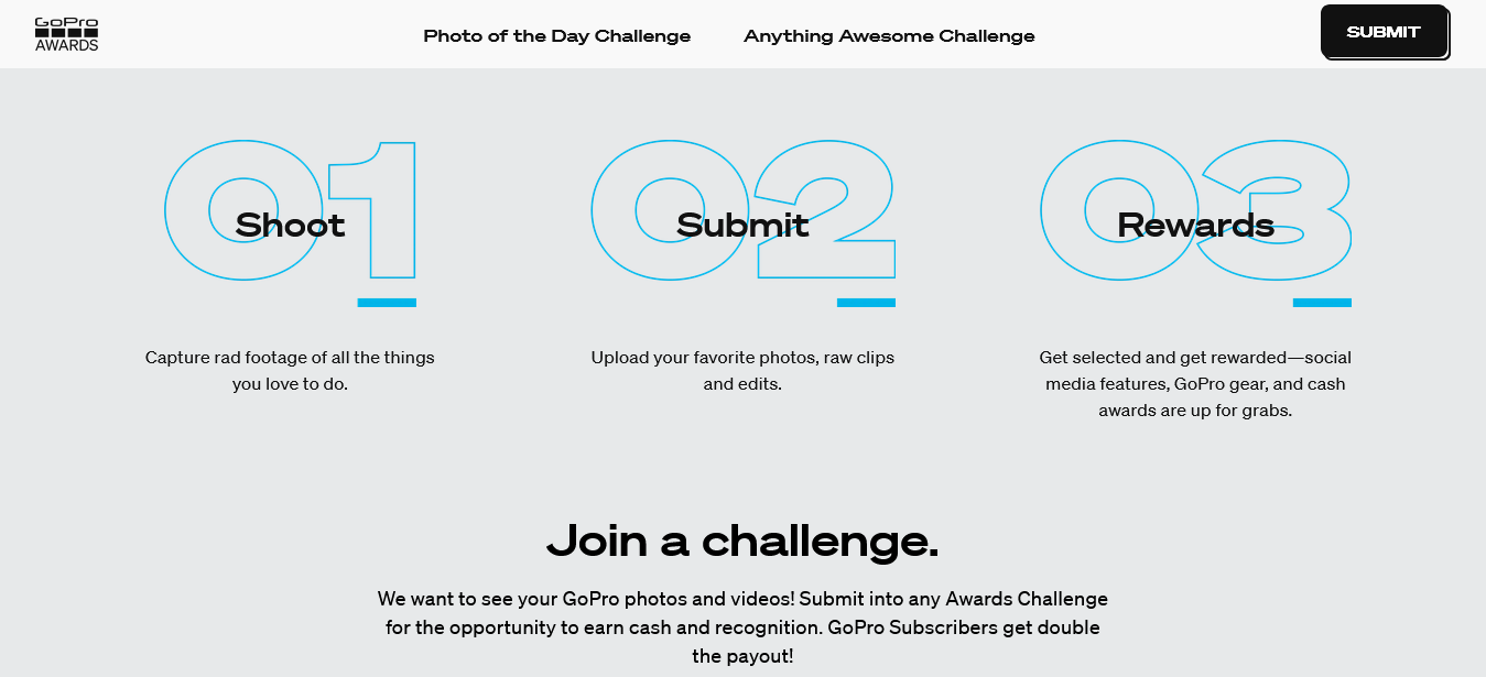 GoPro's website.