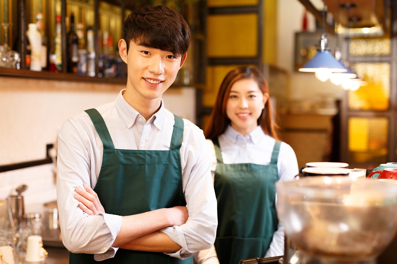 Hotel waiters.
