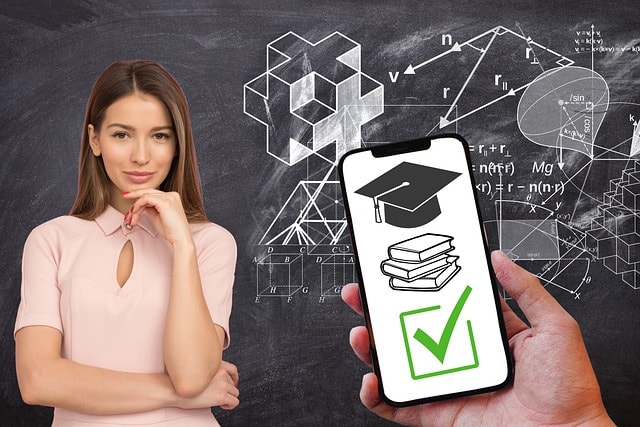 Illustration of online teaching