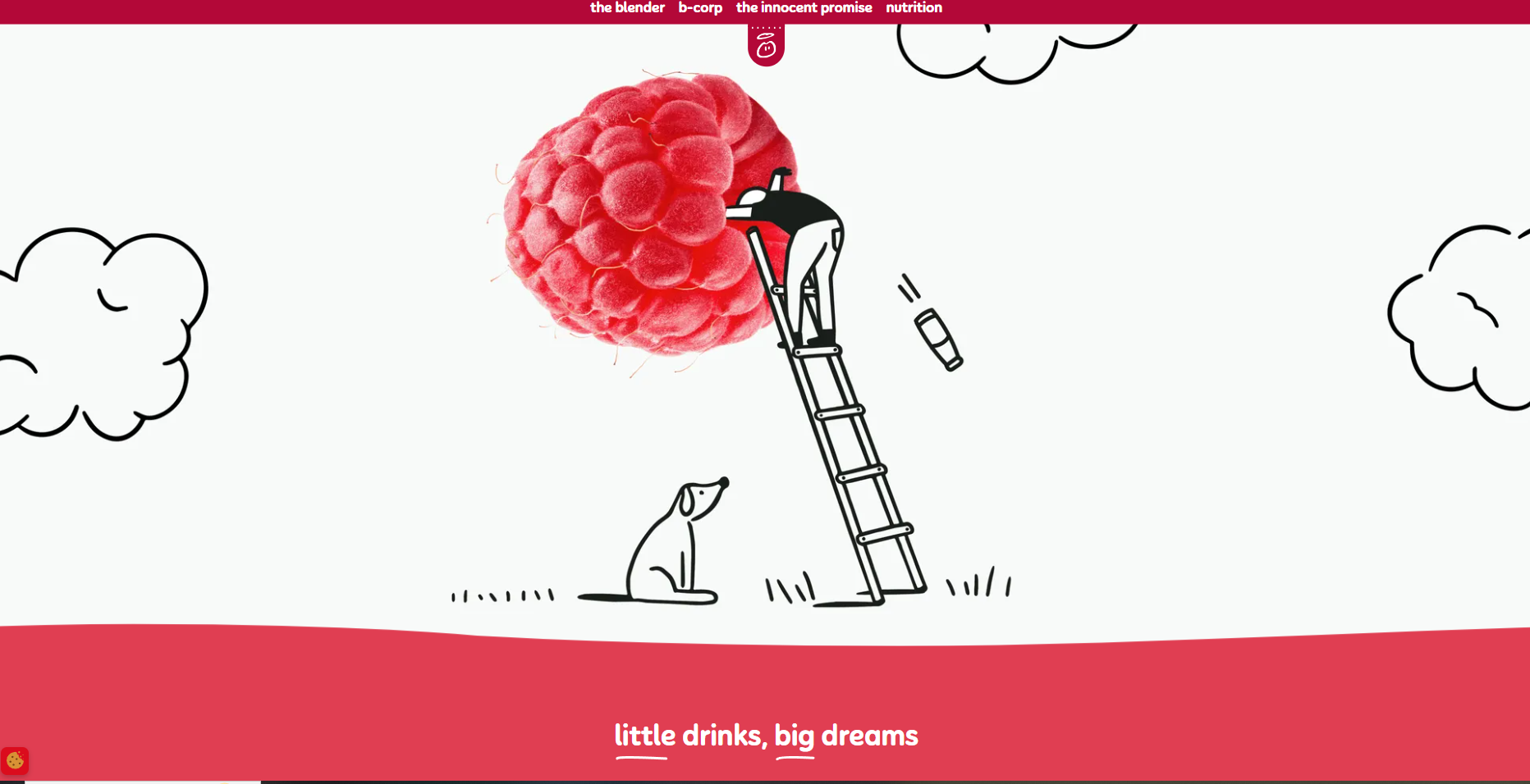 Innocent Drinks' About Us page.